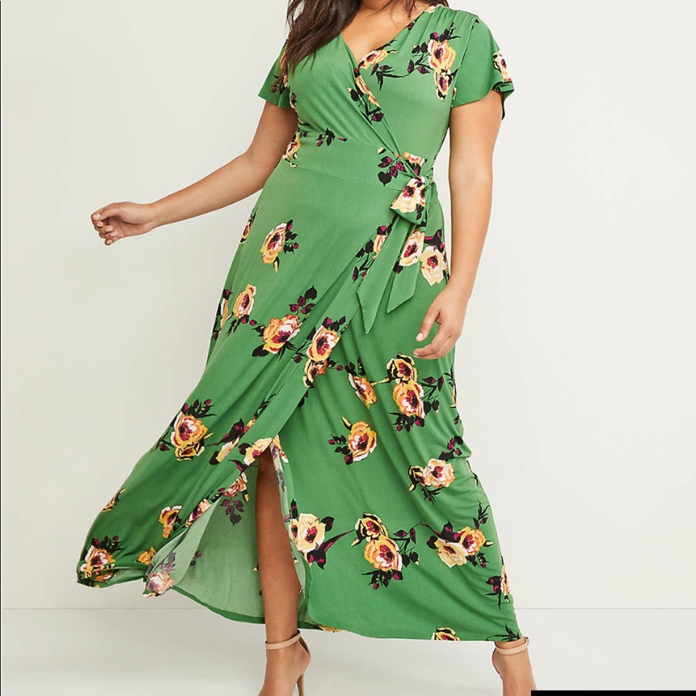 Floral Wrap Maxi Dress